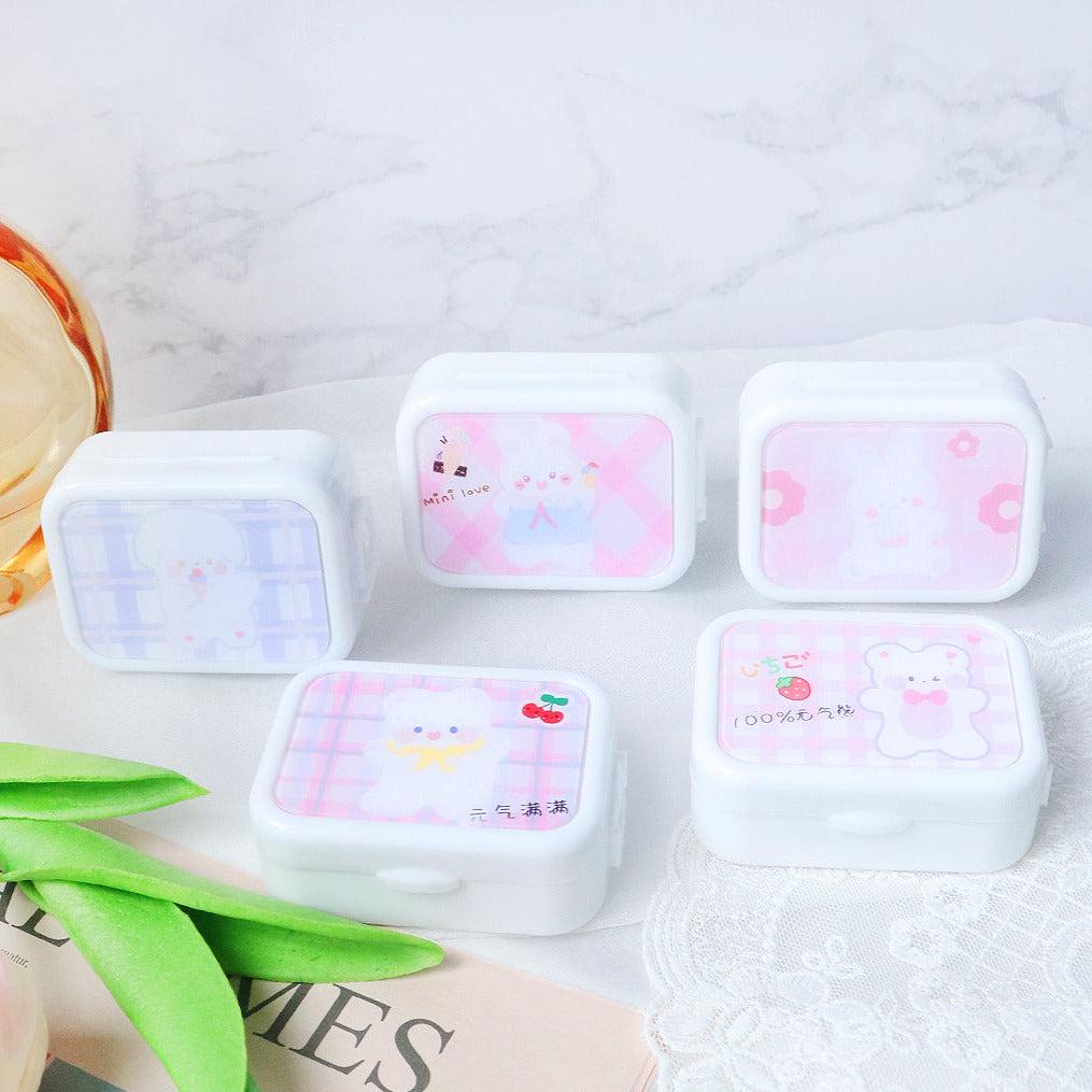 Cute Rabbit Mini Lens Case Set *Random color