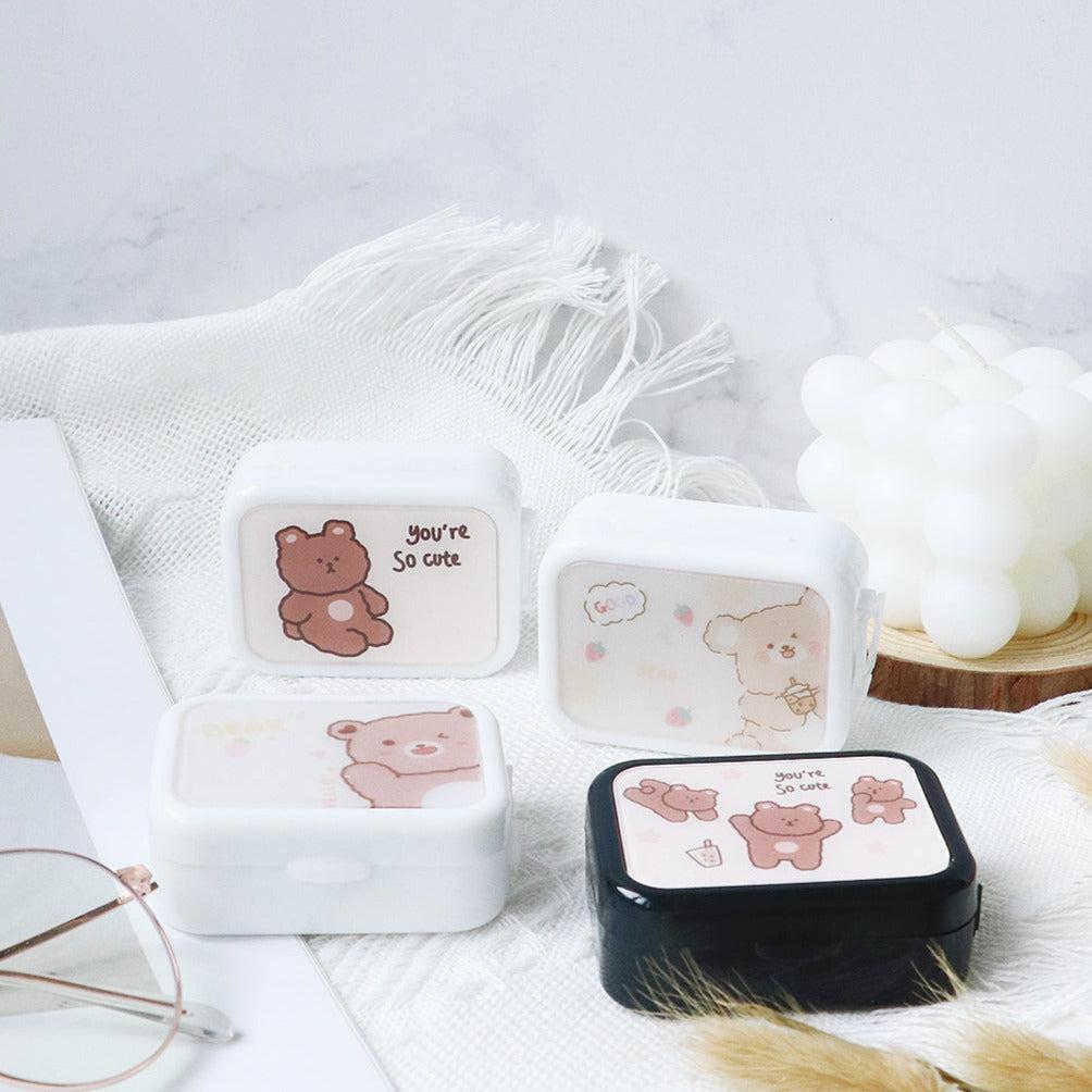 Cute Bear Mini Lens Case Set *Random color