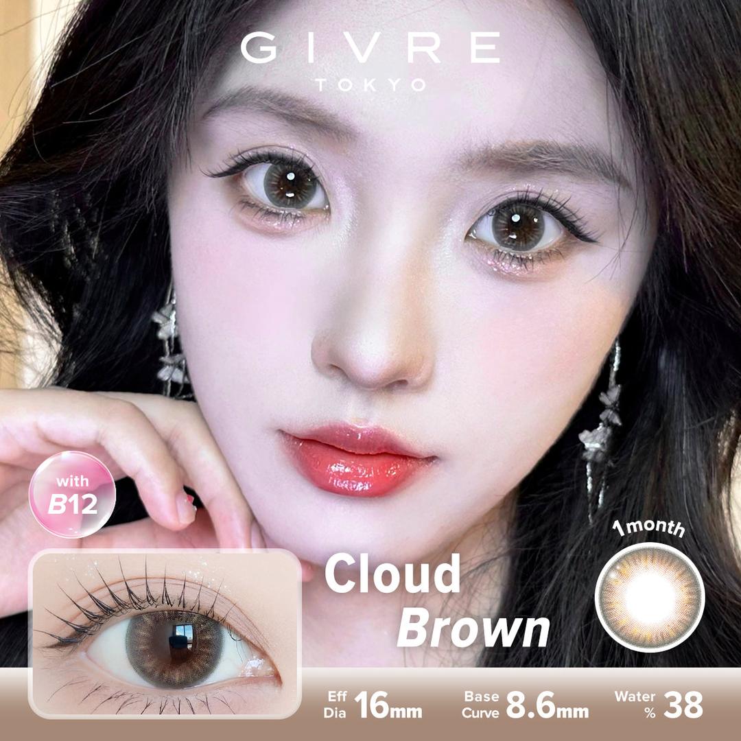 Cloud Brown-Givre Monthly Color Con 2pcs (Eff Dia:15mm)