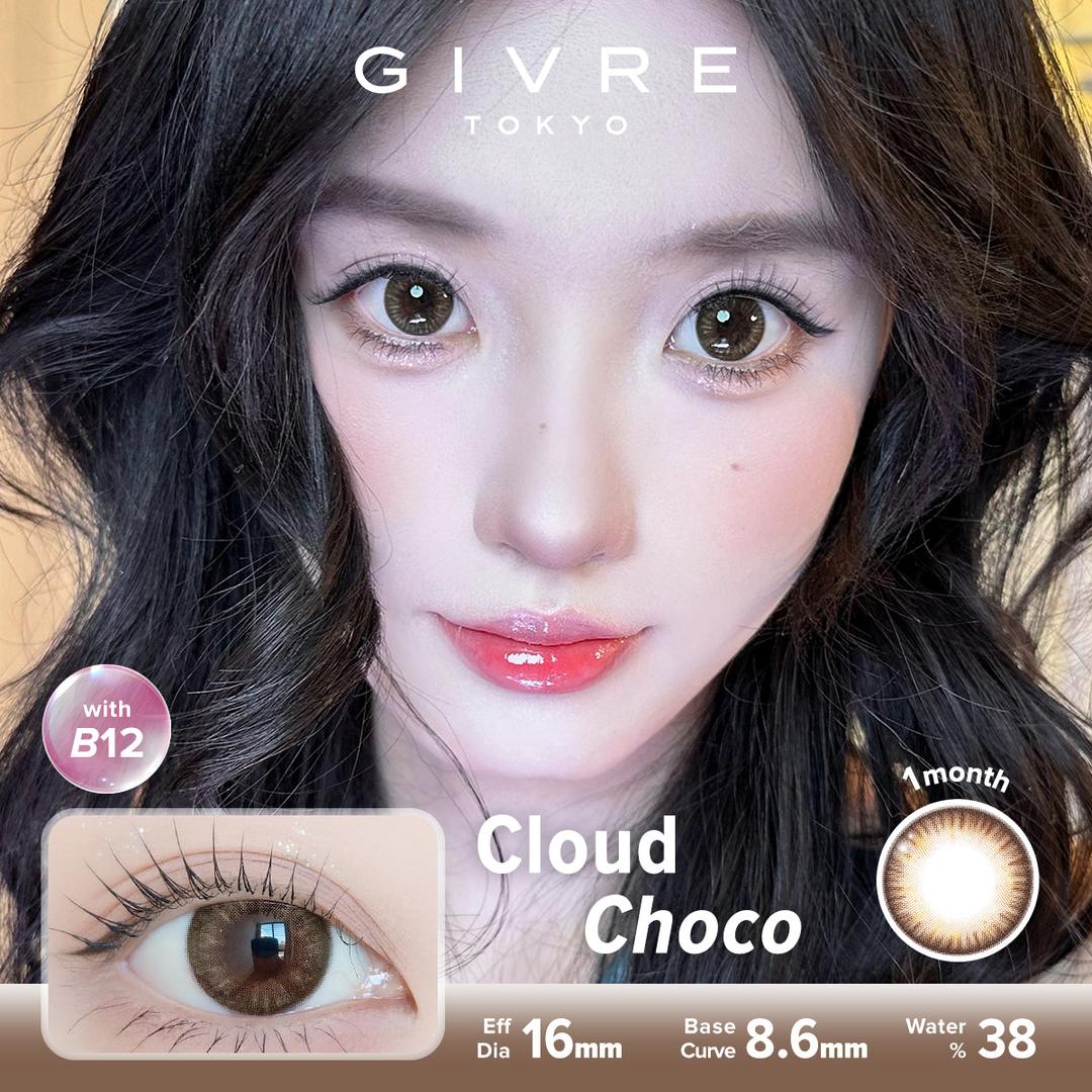 Cloud Choco-Givre Monthly Color Con 2pcs (Eff Dia:15mm)