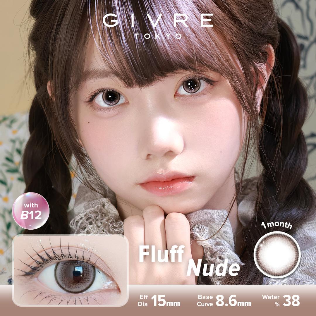 Fluff Nude-Givre Monthly Color Con 2pcs (Eff Dia:15mm)