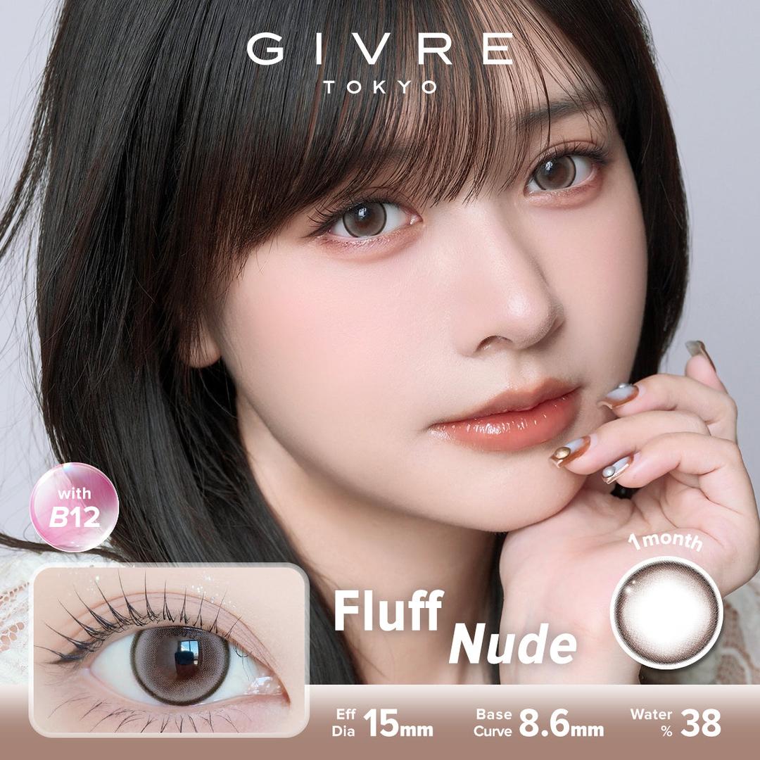 Fluff Nude-Givre Monthly Color Con 2pcs (Eff Dia:15mm)