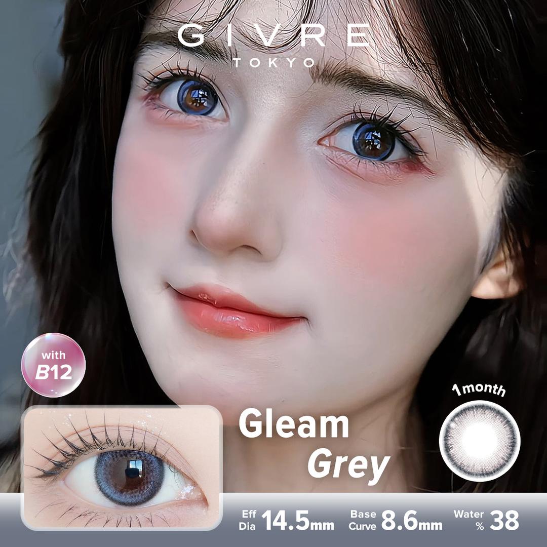 Gleam Grey-Givre Monthly Color Con 2pcs (Eff Dia:14.5mm)