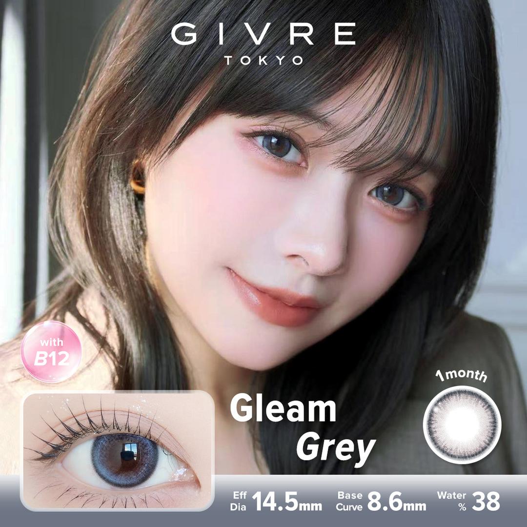 Gleam Grey-Givre Monthly Color Con 2pcs (Eff Dia:14.5mm)