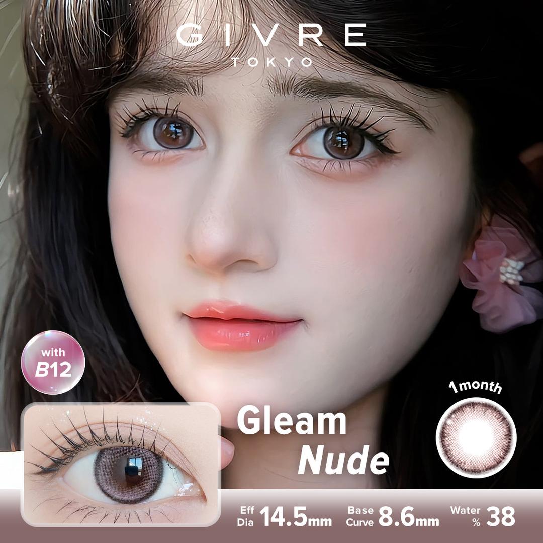 Gleam Nude-Givre Monthly Color Con 2pcs (Eff Dia:14.5mm)