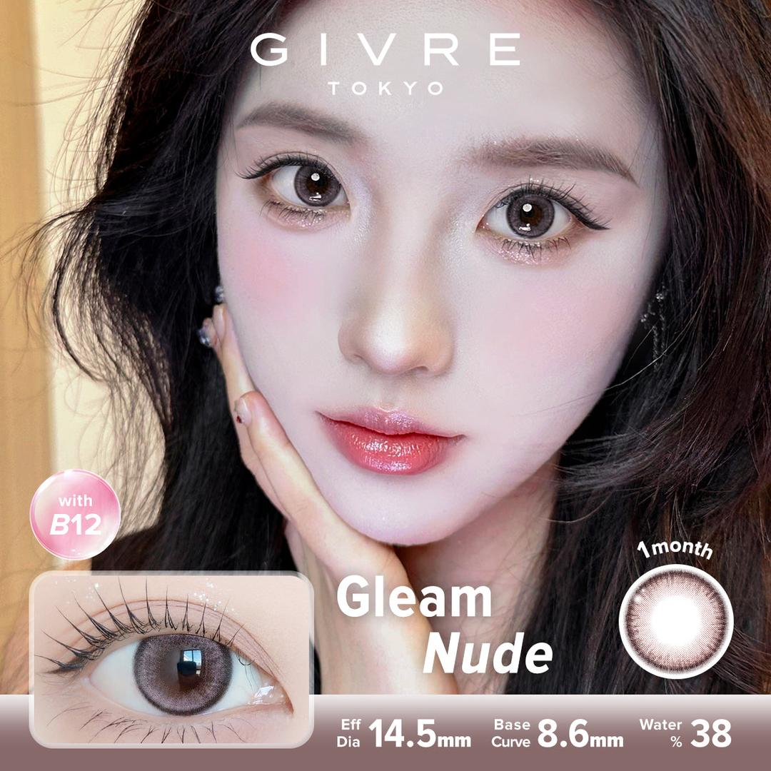 Gleam Nude-Givre Monthly Color Con 2pcs (Eff Dia:14.5mm)