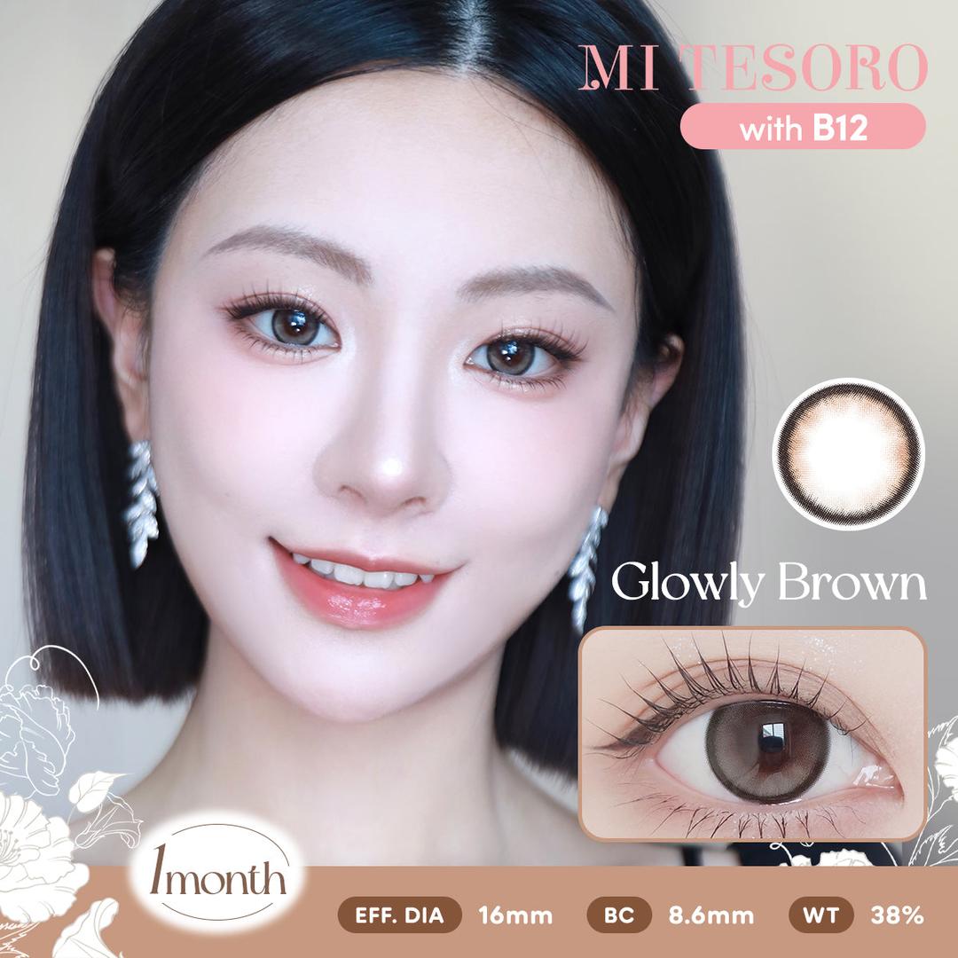 Glowly Brown-Mi Tesoro Monthly Color Con 2pcs