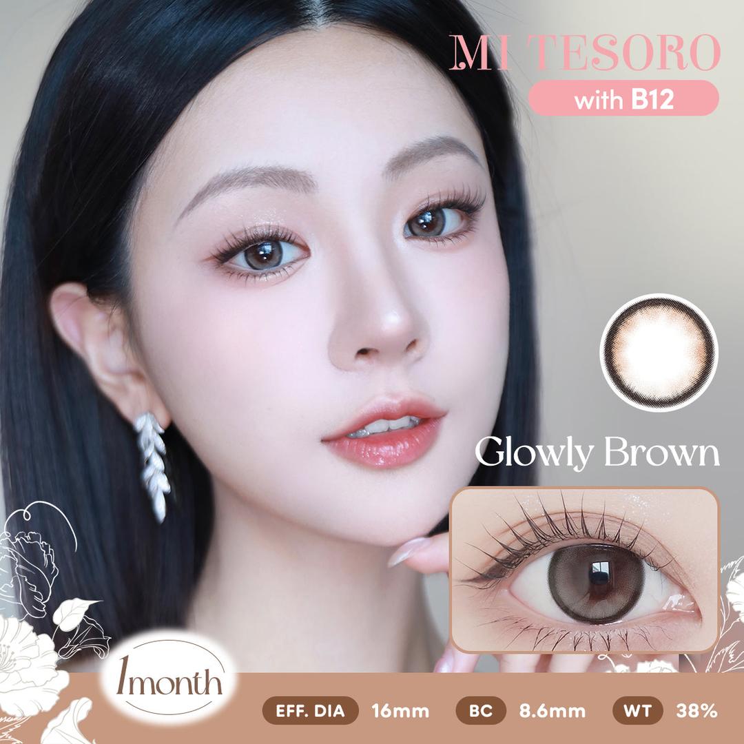 Glowly Brown-Mi Tesoro Monthly Color Con 2pcs