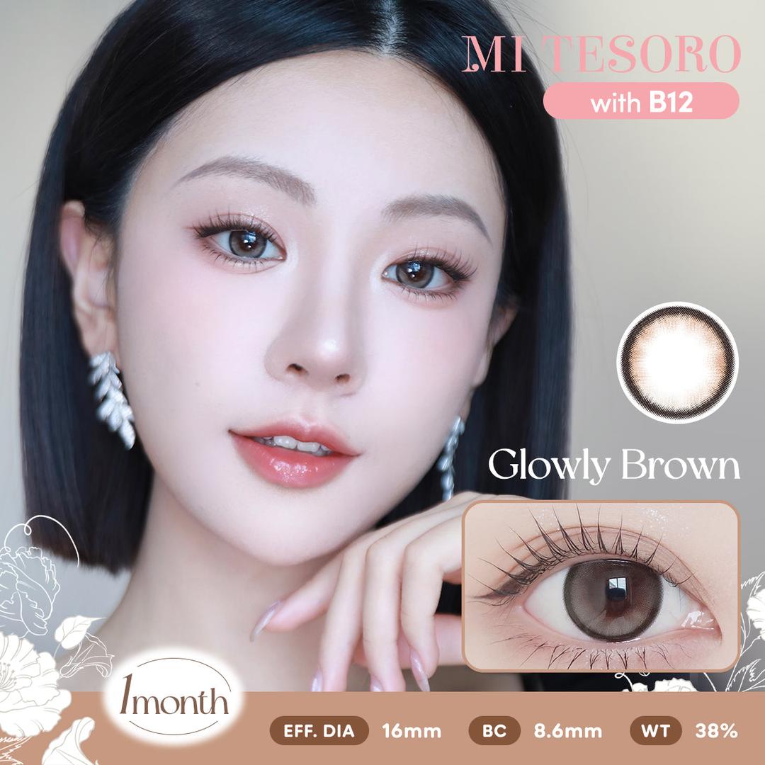 Glowly Brown-Mi Tesoro Monthly Color Con 2pcs