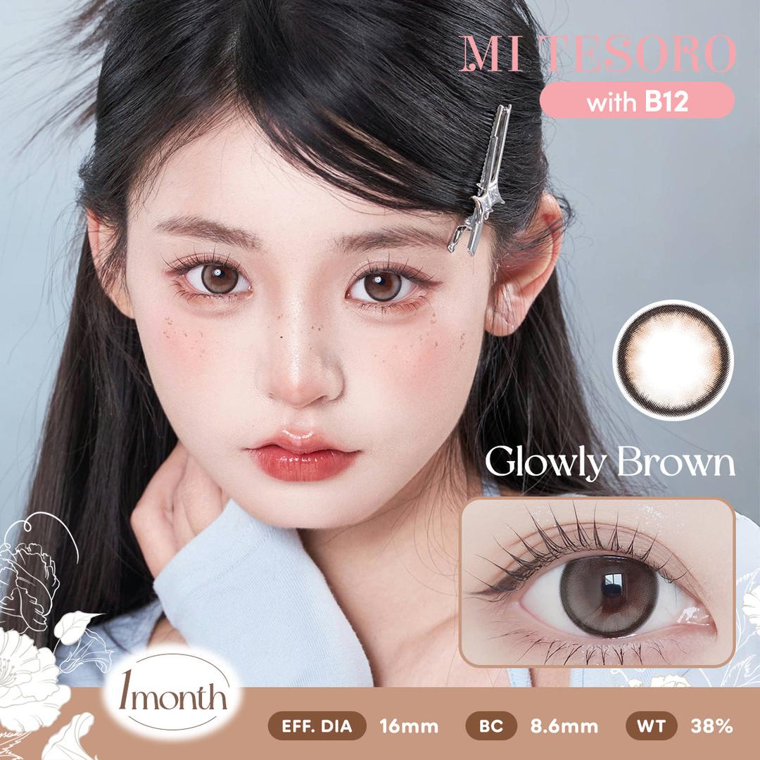 Glowly Brown-Mi Tesoro Monthly Color Con 2pcs