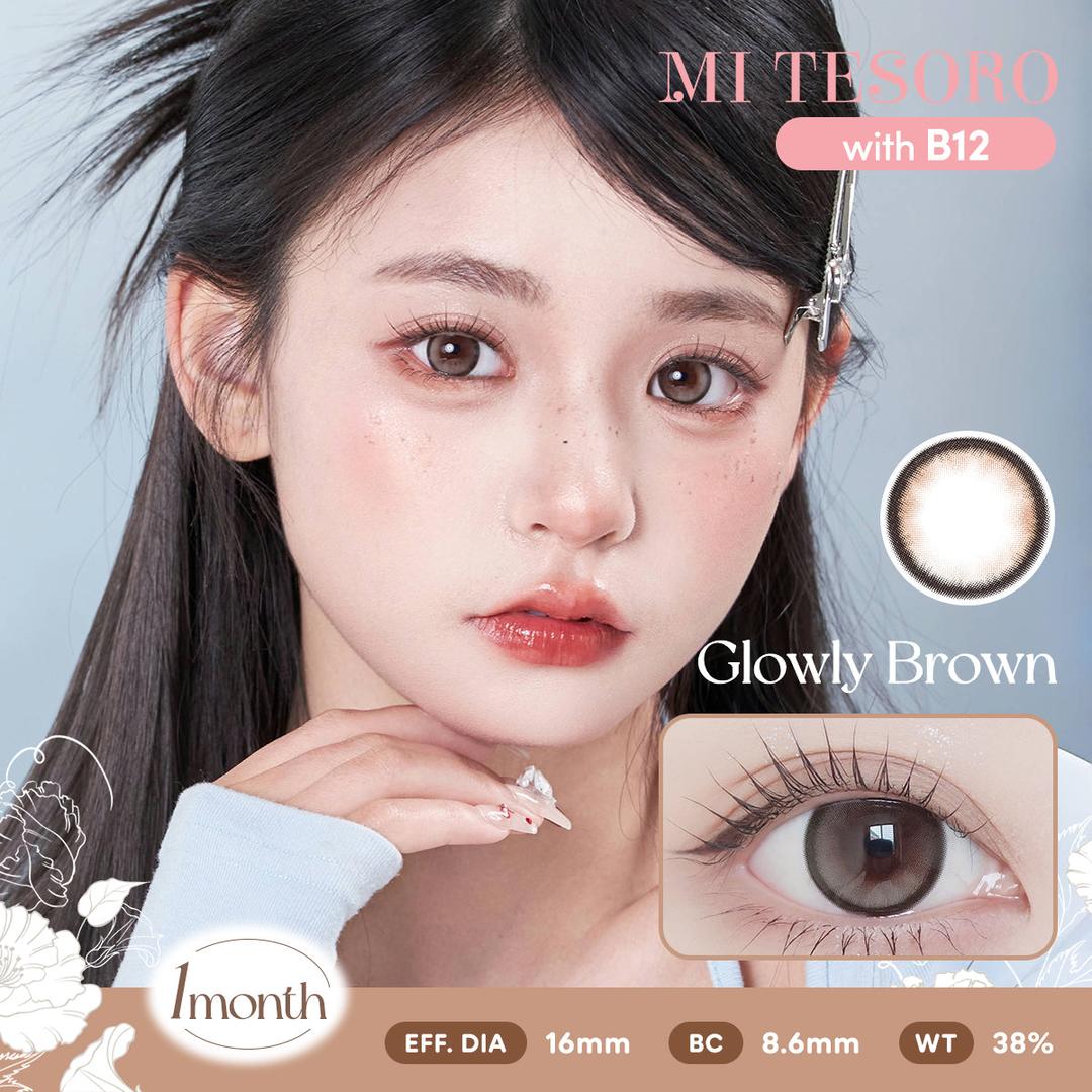 Glowly Brown-Mi Tesoro Monthly Color Con 2pcs