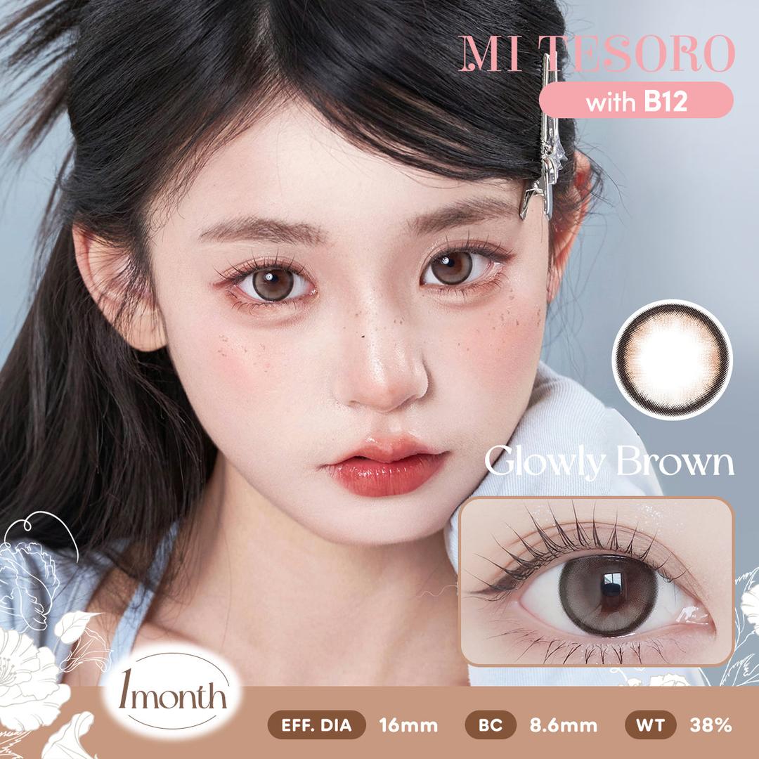 Glowly Brown-Mi Tesoro Monthly Color Con 2pcs