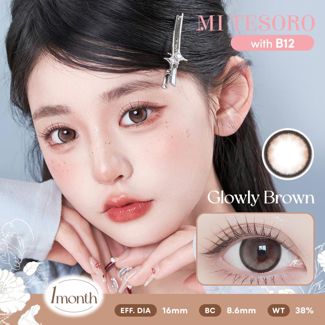 Glowly Brown-Mi Tesoro Monthly Color Con 2pcs