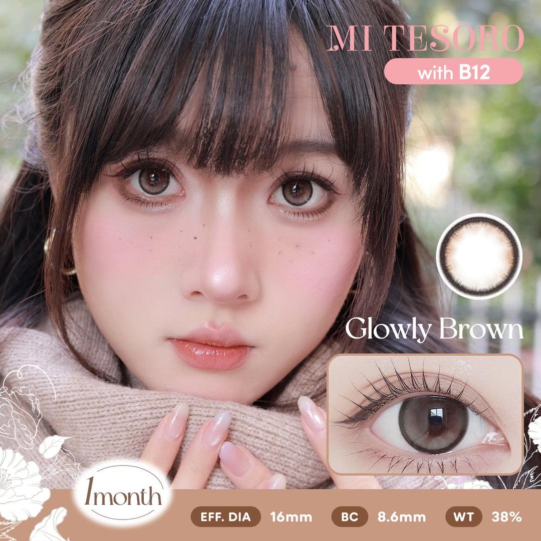 Glowly Brown-Mi Tesoro Monthly Color Con 2pcs