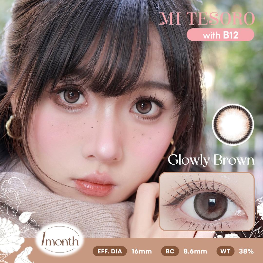 Glowly Brown-Mi Tesoro Monthly Color Con 2pcs