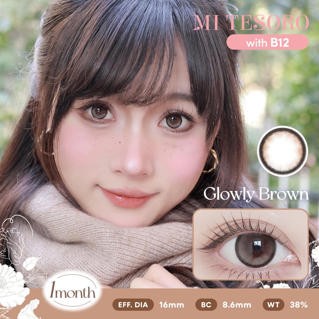 Glowly Brown-Mi Tesoro Monthly Color Con 2pcs