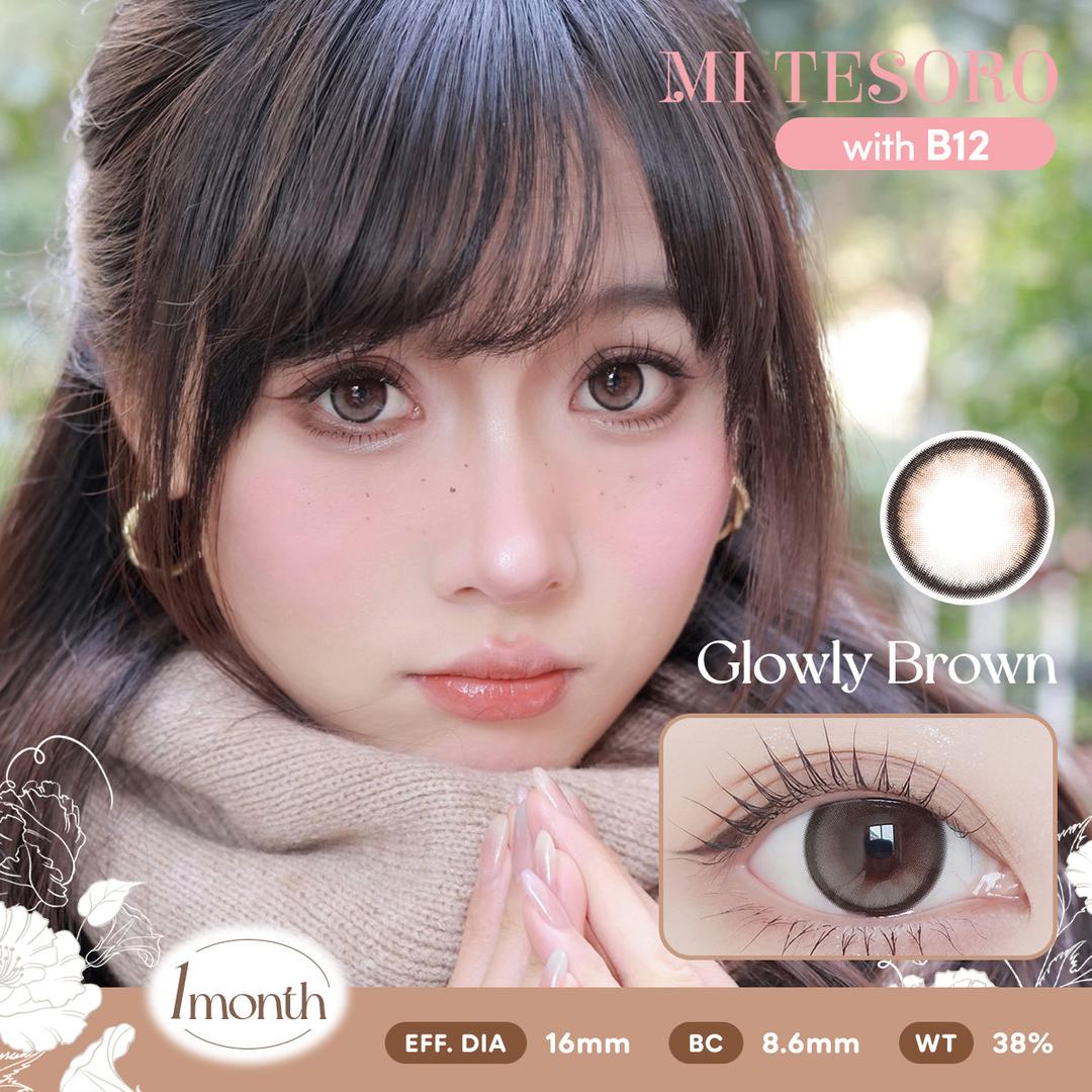 Glowly Brown-Mi Tesoro Monthly Color Con 2pcs