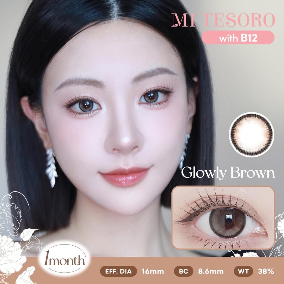 Glowly Brown-Mi Tesoro Monthly Color Con 2pcs