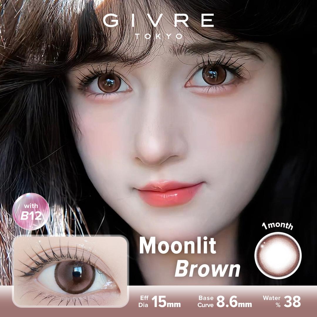 Moonlit Brown-Givre Monthly Color Con 2pcs (Eff Dia:15mm)