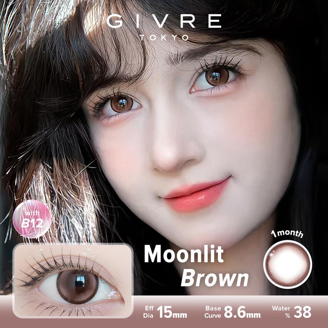 Moonlit Brown-Givre Monthly Color Con 2pcs (Eff Dia:15mm)