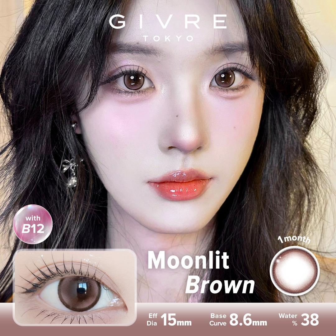 Moonlit Brown-Givre Monthly Color Con 2pcs (Eff Dia:15mm)