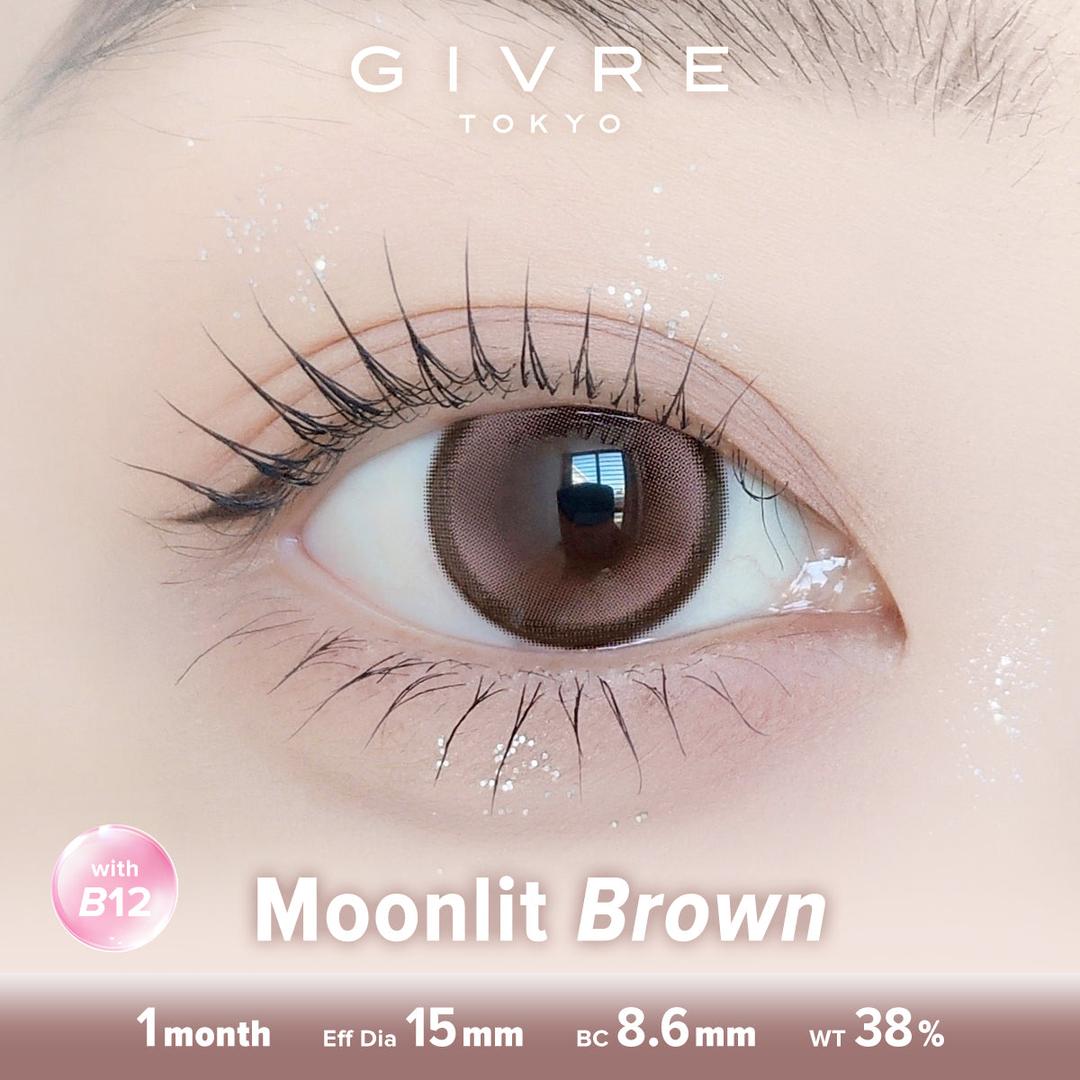 Moonlit Brown-Givre Monthly Color Con 2pcs (Eff Dia:15mm)