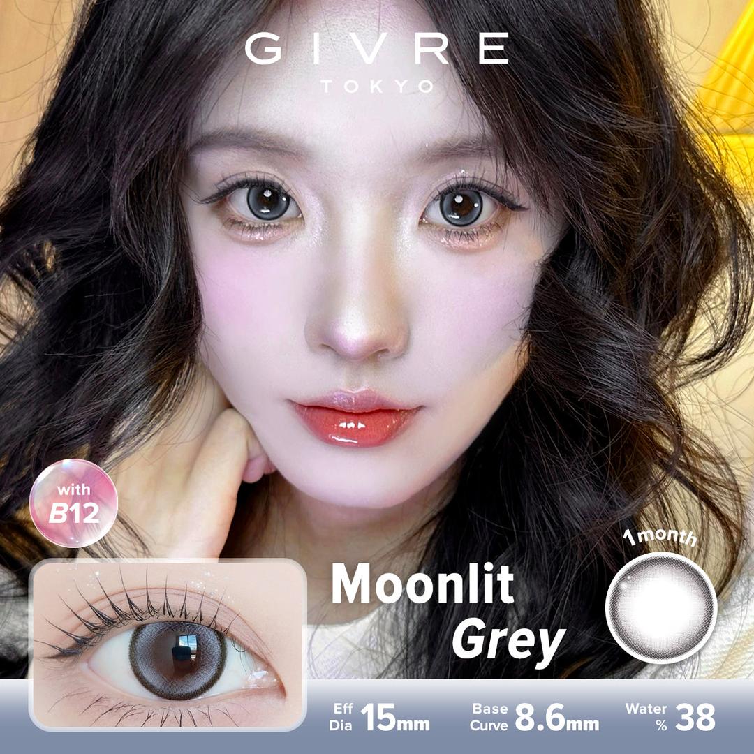Moonlit Grey-Givre Monthly Color Con 2pcs (Eff Dia:15mm)