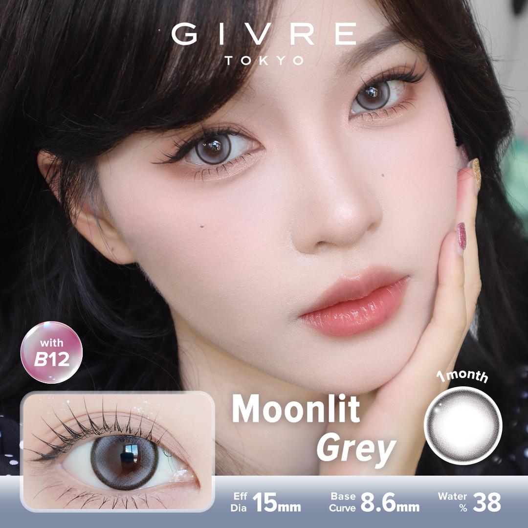 Moonlit Grey-Givre Monthly Color Con 2pcs (Eff Dia:15mm)