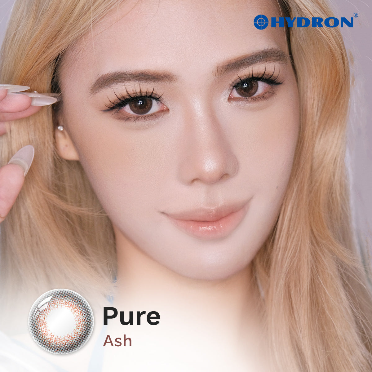 Pure Ash-Pure Plus Silicone Hydrogel 1 Day Color Contact Lens 10pcs