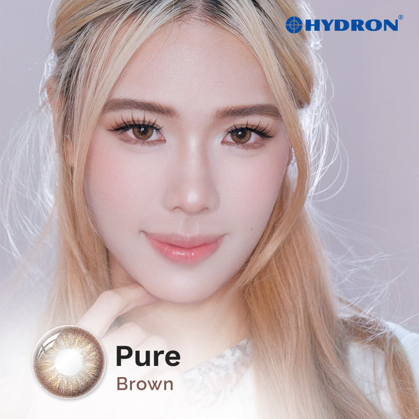 Pure Brown-Pure Plus Silicone Hydrogel 1 Day Color Contact Lens 10pcs ...