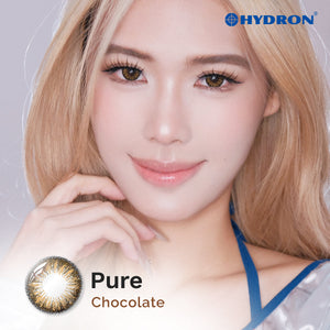 Pure Chocolate-Pure Plus Silicone Hydrogel 1 Day Color Contact Lens 10pcs