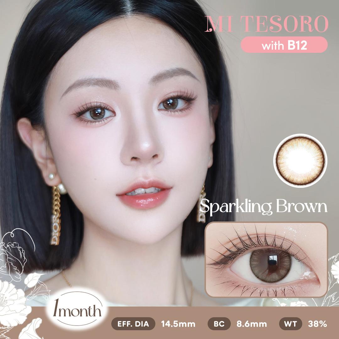Sparkling Brown-Mi Tesoro Monthly Color Con 2pcs