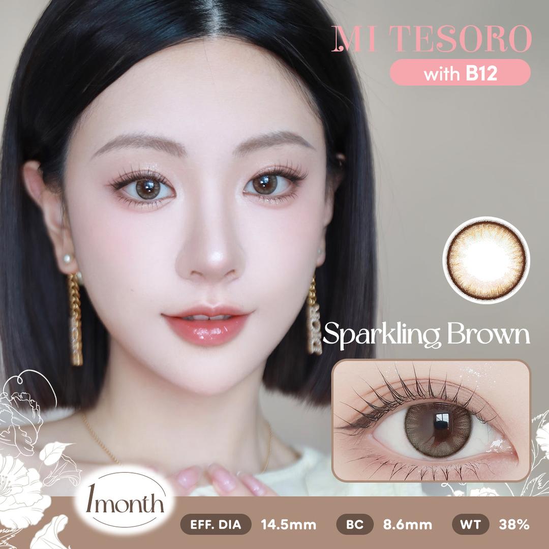 Sparkling Brown-Mi Tesoro Monthly Color Con 2pcs