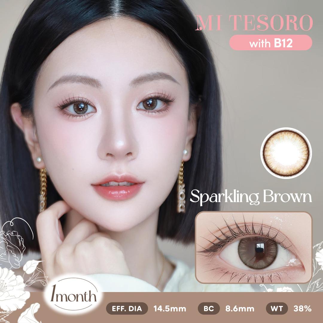 Sparkling Brown-Mi Tesoro Monthly Color Con 2pcs