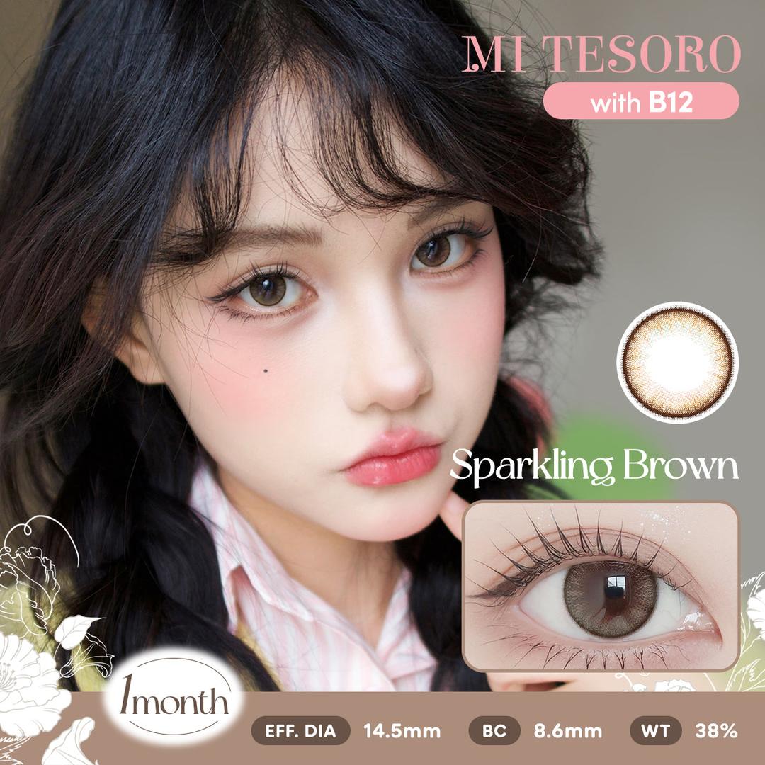 Sparkling Brown-Mi Tesoro Monthly Color Con 2pcs