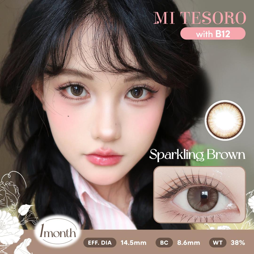 Sparkling Brown-Mi Tesoro Monthly Color Con 2pcs
