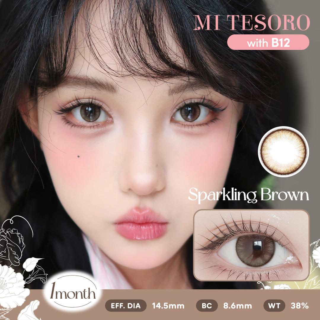 Sparkling Brown-Mi Tesoro Monthly Color Con 2pcs