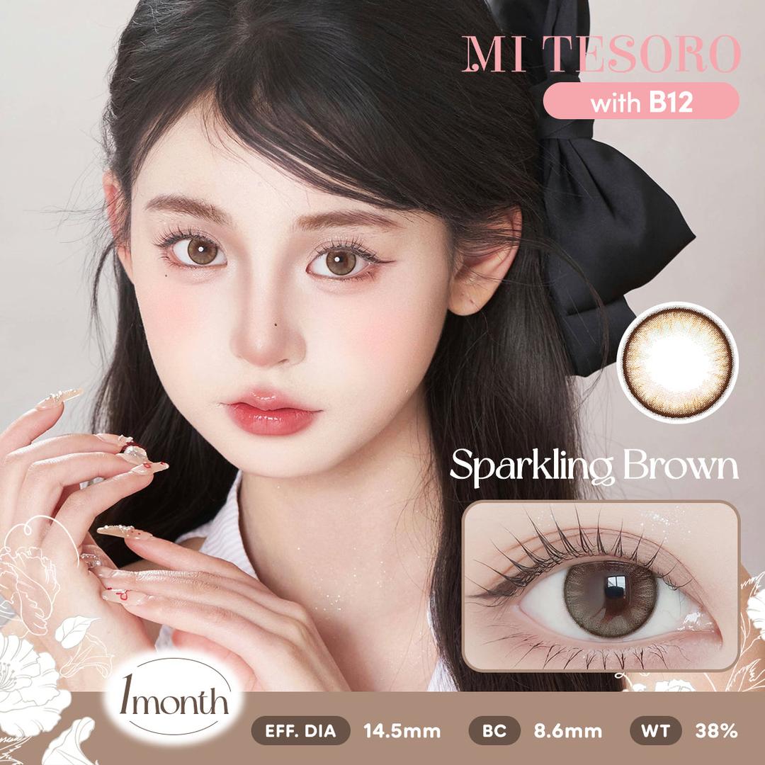 Sparkling Brown-Mi Tesoro Monthly Color Con 2pcs