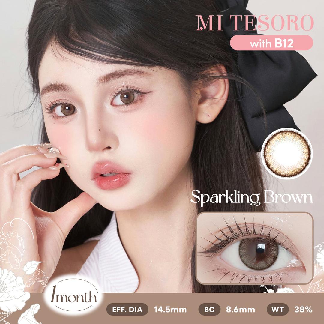 Sparkling Brown-Mi Tesoro Monthly Color Con 2pcs