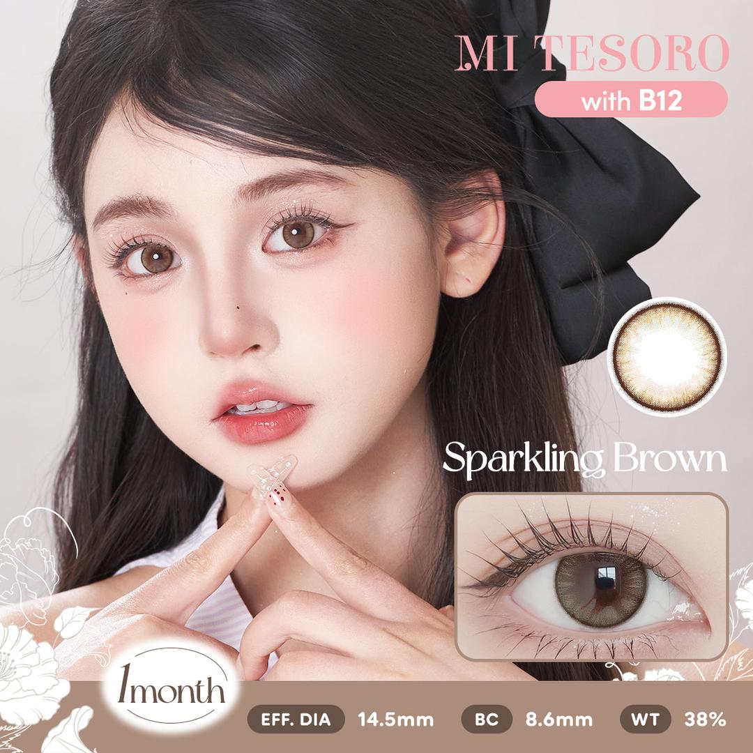 Sparkling Brown-Mi Tesoro Monthly Color Con 2pcs