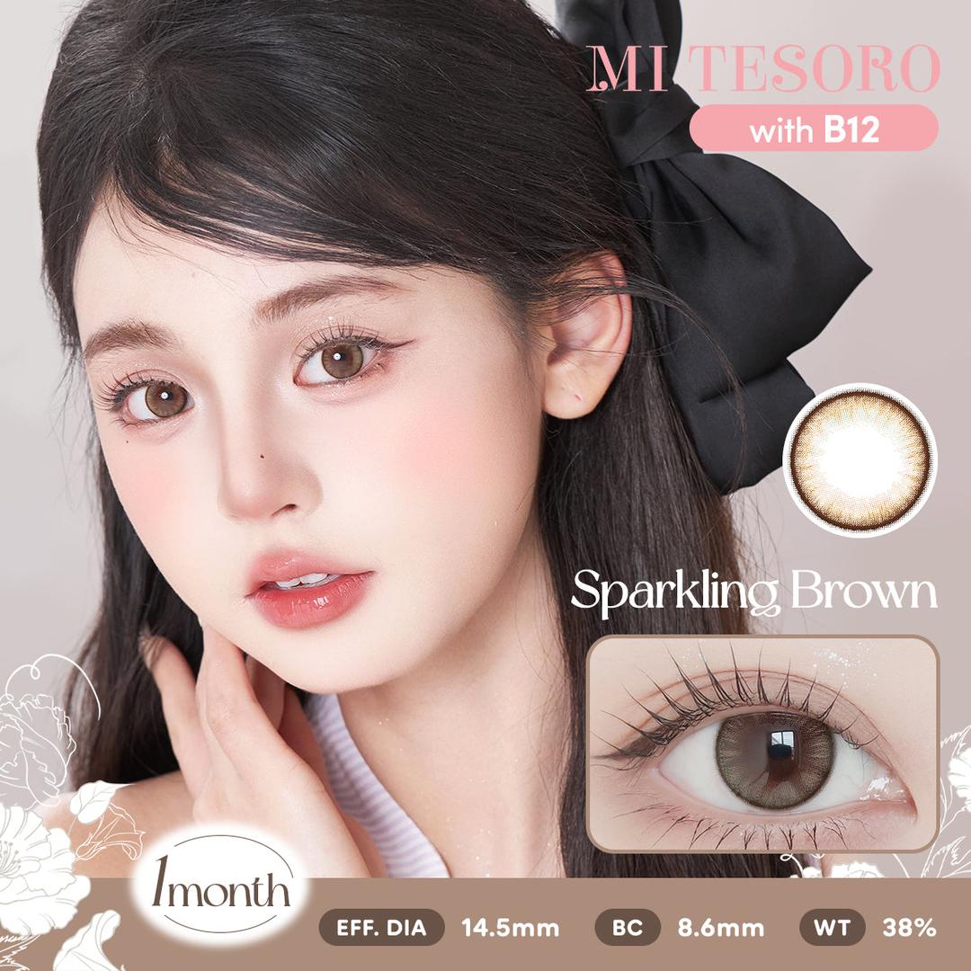 Sparkling Brown-Mi Tesoro Monthly Color Con 2pcs
