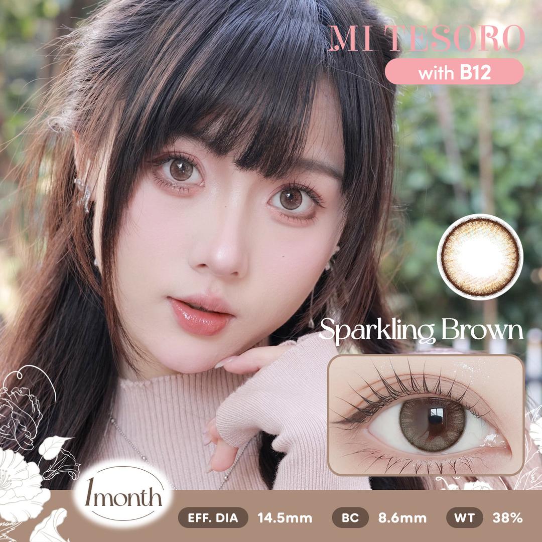 Sparkling Brown-Mi Tesoro Monthly Color Con 2pcs