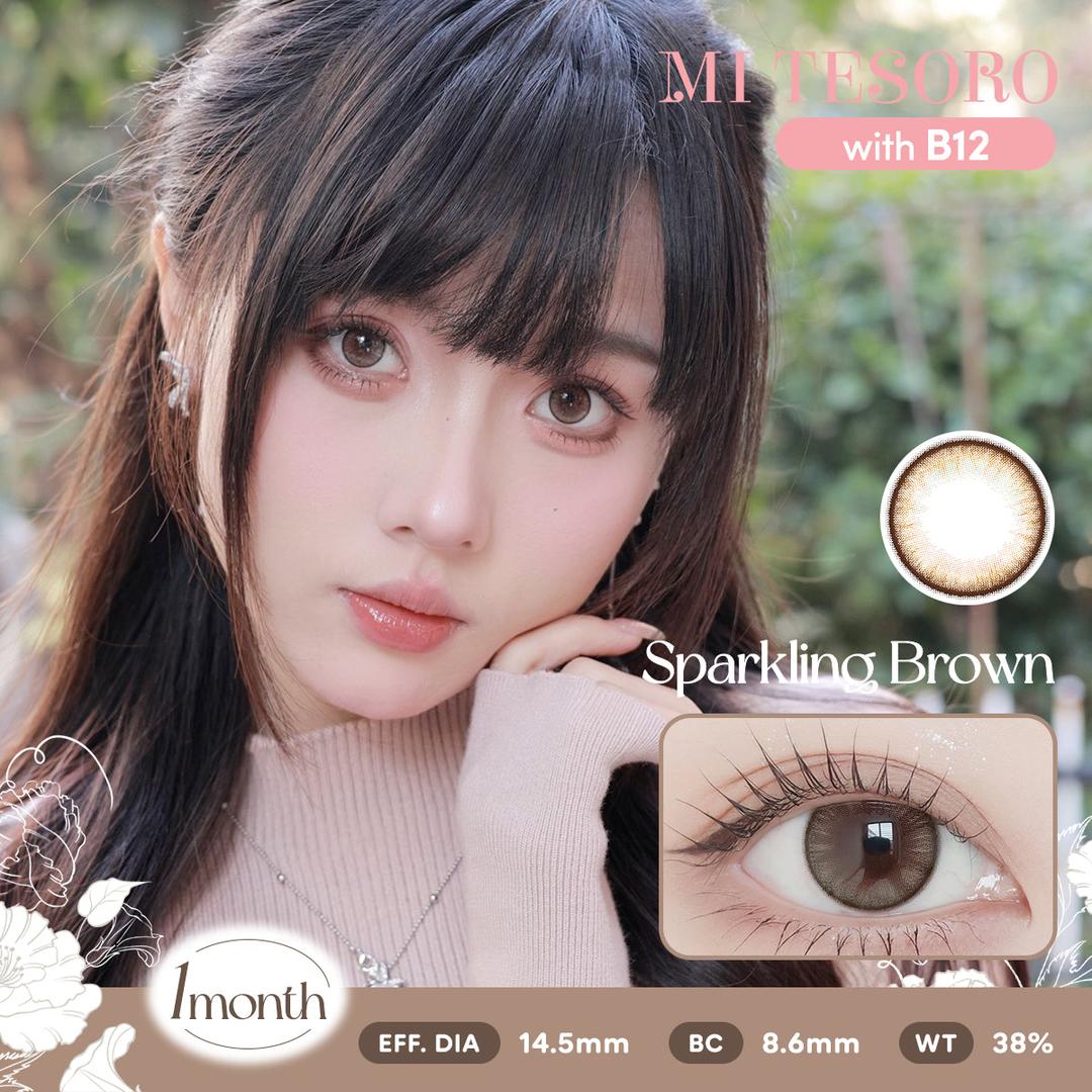 Sparkling Brown-Mi Tesoro Monthly Color Con 2pcs
