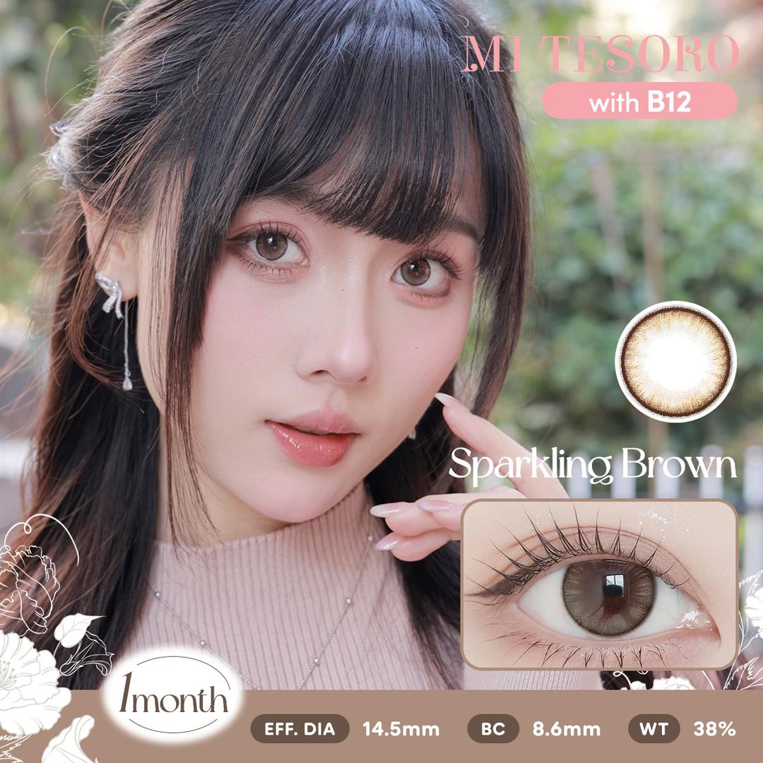 Sparkling Brown-Mi Tesoro Monthly Color Con 2pcs