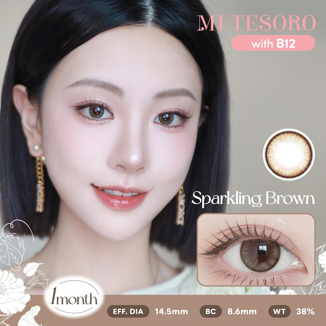 Sparkling Brown-Mi Tesoro Monthly Color Con 2pcs