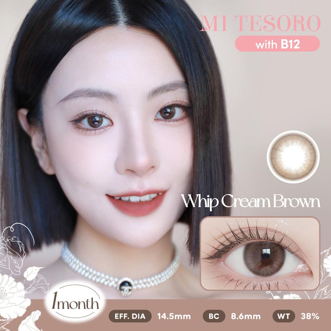 Whip Cream Brown-Mi Tesoro Monthly Color Con 2pcs