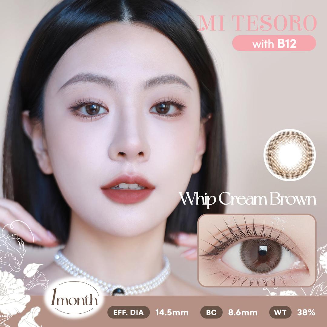 Whip Cream Brown-Mi Tesoro Monthly Color Con 2pcs