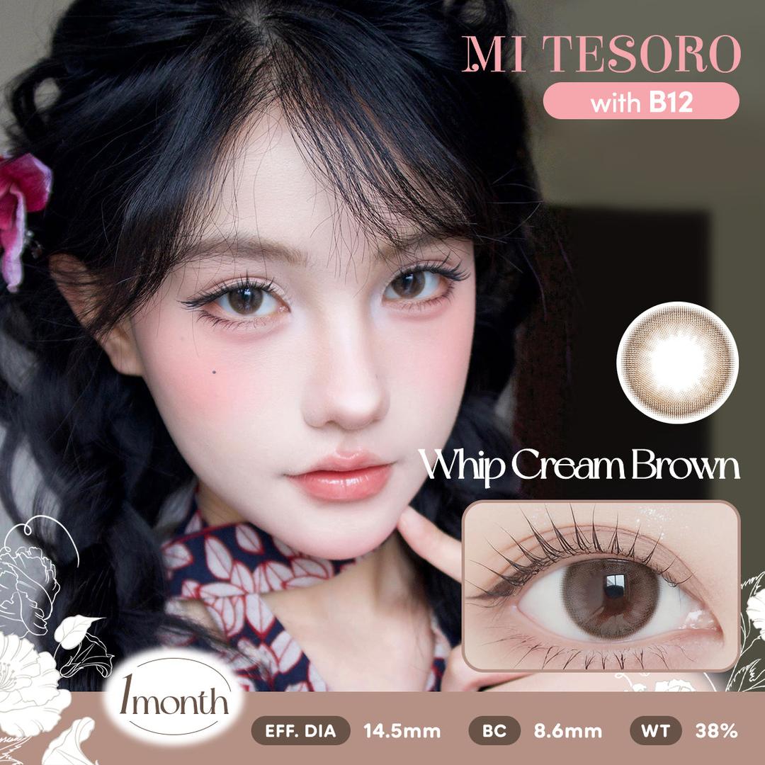 Whip Cream Brown-Mi Tesoro Monthly Color Con 2pcs