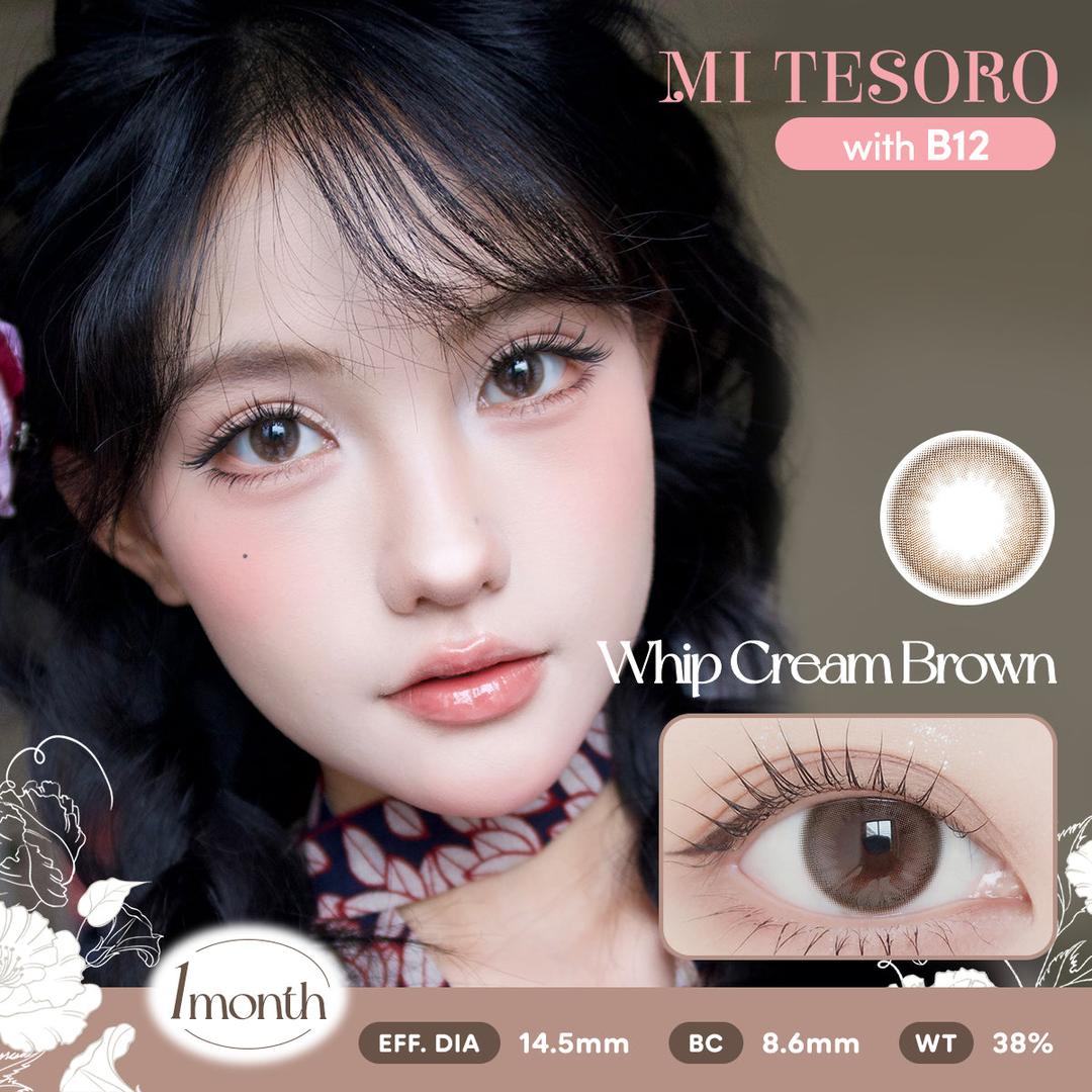 Whip Cream Brown-Mi Tesoro Monthly Color Con 2pcs