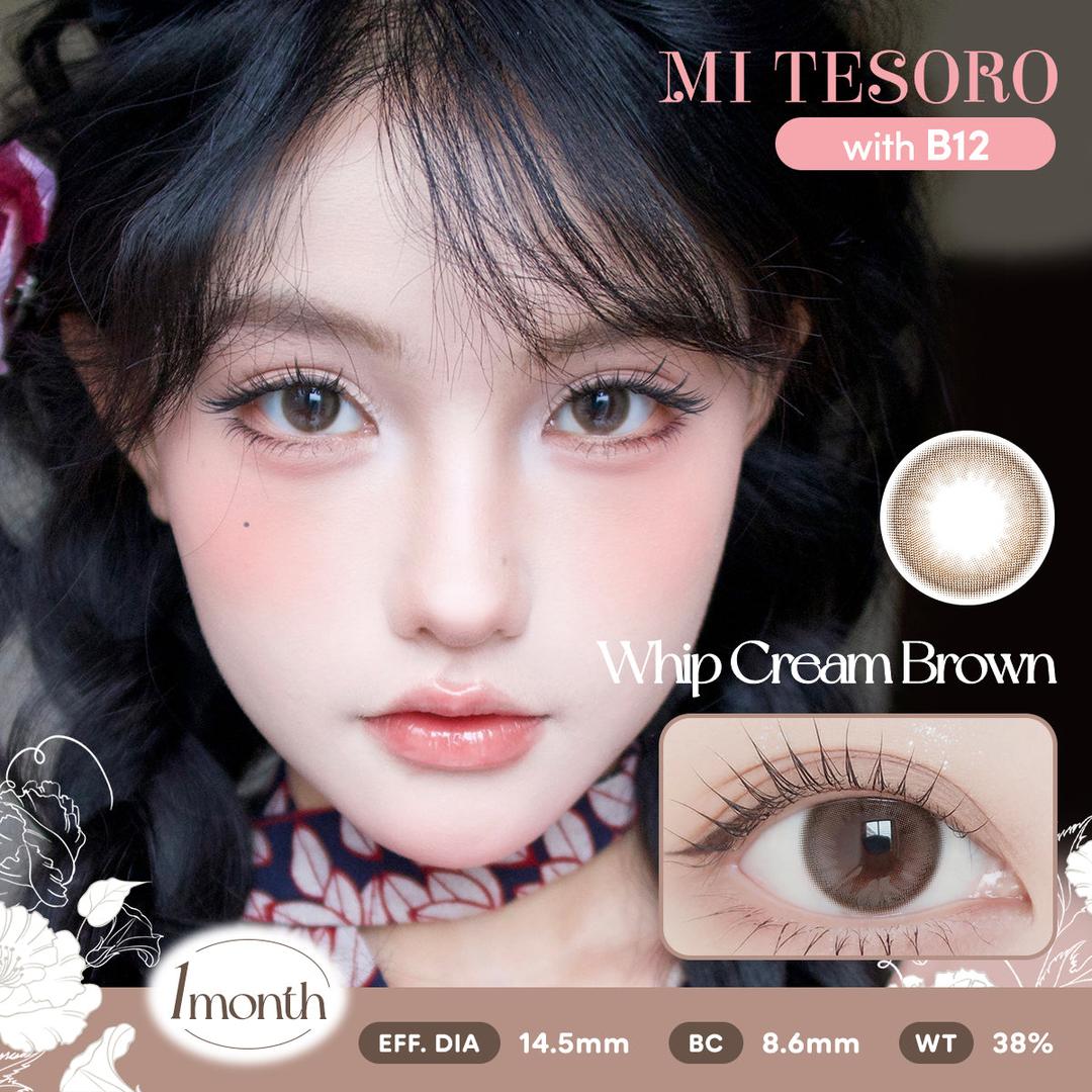 Whip Cream Brown-Mi Tesoro Monthly Color Con 2pcs